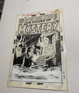 Mort Meskin unused DC Horror cover Comic Art