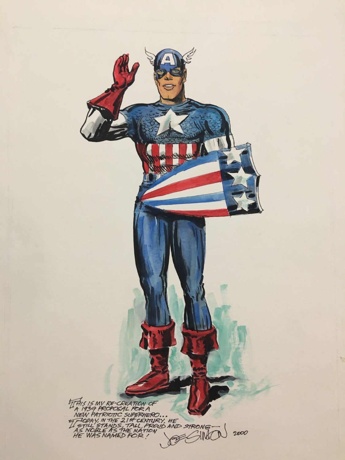 RGLArt.com :: Captain America Pinup by Joe Simon